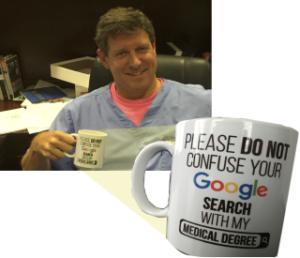 dr peter ahlering, medical director mcrm fertility, google mug