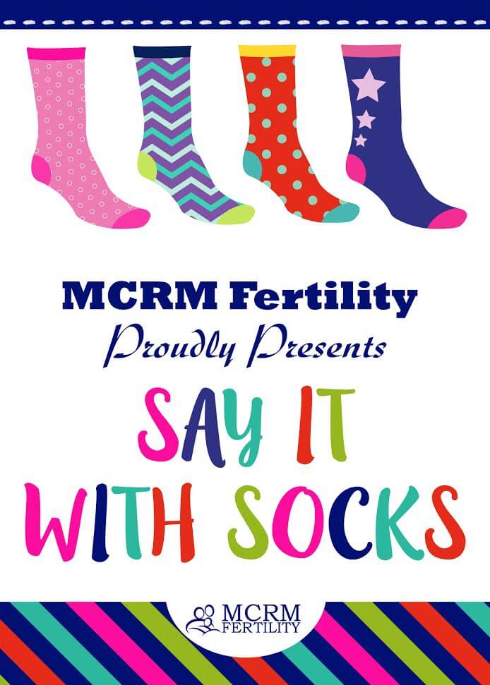 Provide support to infertility patients with lucky socks