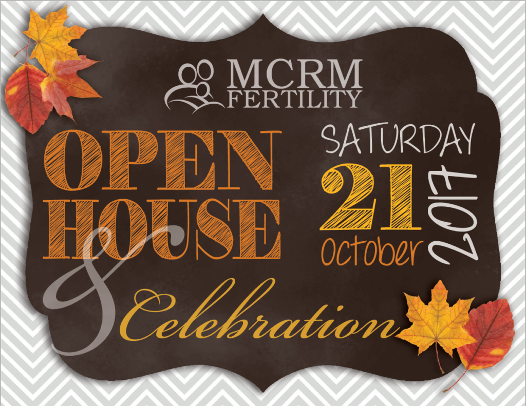 invitation to MCRM openhouse with fall leaves