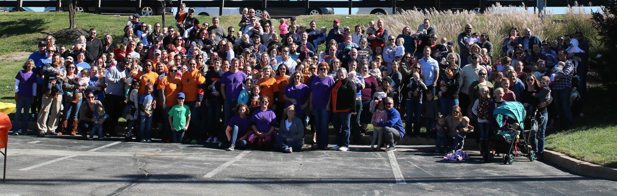 Group photo of MCRM Fertility and many of the families that they have helped